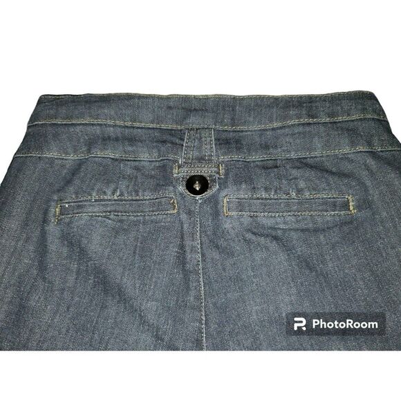 Roz Ali Jeans Womens 6  Black Denim Flare Mid Rise Stretch Buttons
Retro - Picture 4 of 5